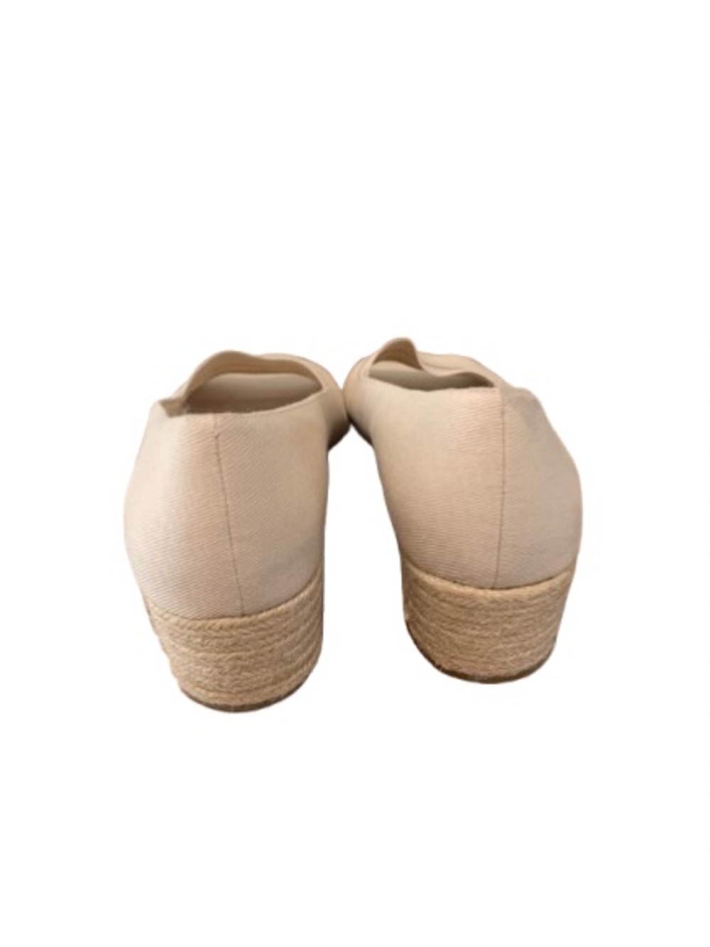 LifeStride Parigi Open Toe Wedge Shoes Women’s 10M Beige Canvas Comfort Sandals - Picture 7 of 10